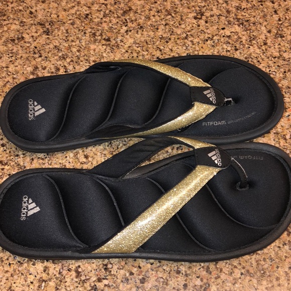 adidas Shoes | Adidas Fit Foam Flip Flops Sz6 | Poshmark